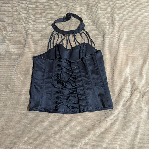 Vintage Black Corset by Shirley of Hollywood - Picture 2 of 7